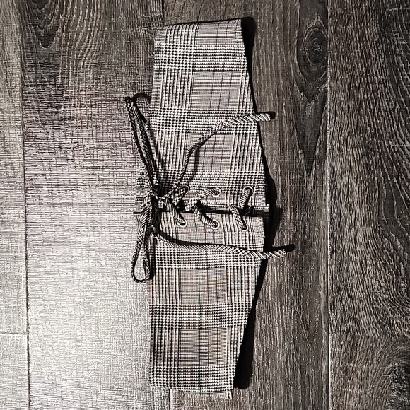 Accessories - 🦇 Plaid Lace-Up Corset Belt 🦇